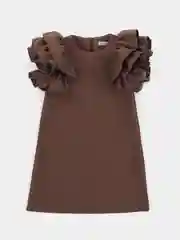 Шоколадный платье детское, нарядное