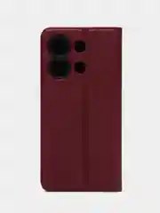 Бордовый чехол-книжка Xiaomi Redmi Note 13 4g / Сяоми Редми Нот 13 4Г
