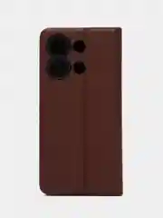 Коричневый чехол-книжка Xiaomi Redmi Note 13 4g / Сяоми Редми Нот 13 4Г