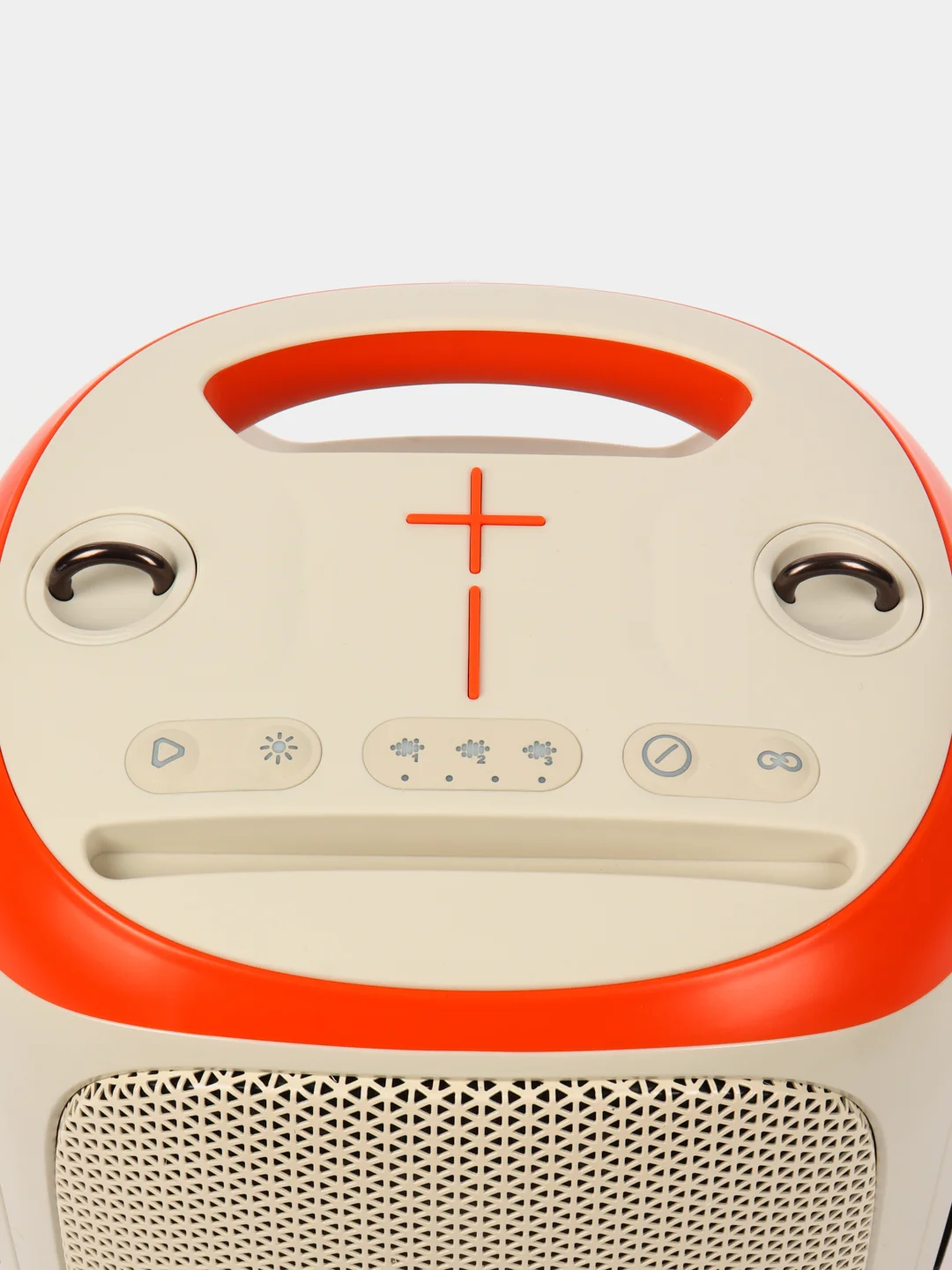 Белый колонка Hopestar Party 130 120W с функцией TWS, двумя микрофонами, LED подсветкой