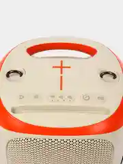 Белый колонка Hopestar Party 130 120W с функцией TWS, двумя микрофонами, LED подсветкой