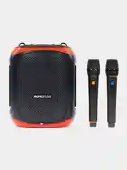 Оранжевый колонка Hopestar Party 130 120W с функцией TWS, двумя микрофонами, LED подсветкой