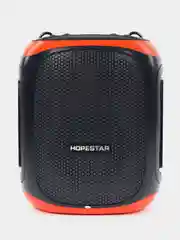 Оранжевый колонка Hopestar Party 130 120W с функцией TWS, двумя микрофонами, LED подсветкой