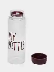 Коричневый бутылка для воды 500 мл "My bottle" 19,5х6 см