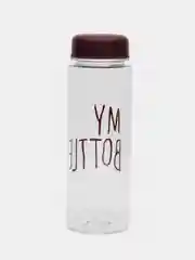 Коричневый бутылка для воды 500 мл "My bottle" 19,5х6 см