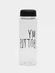 Коричневый бутылка для воды 500 мл "My bottle" 19,5х6 см
