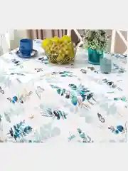 Лазурный ткань рогожка( хлопок) для пошива скатертей и полотенец, отрезы, разные расцветки