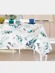 Лазурный ткань рогожка( хлопок) для пошива скатертей и полотенец, отрезы, разные расцветки