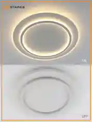 Управляемая потолочная люстра светодиодная без пульта Estares VEGA dual 80W ON/OFF