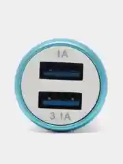 Автомобильное зарядное устройство 2 USB, быстрая зарядка 1А/3.1А, АЗУ для прикуривателя