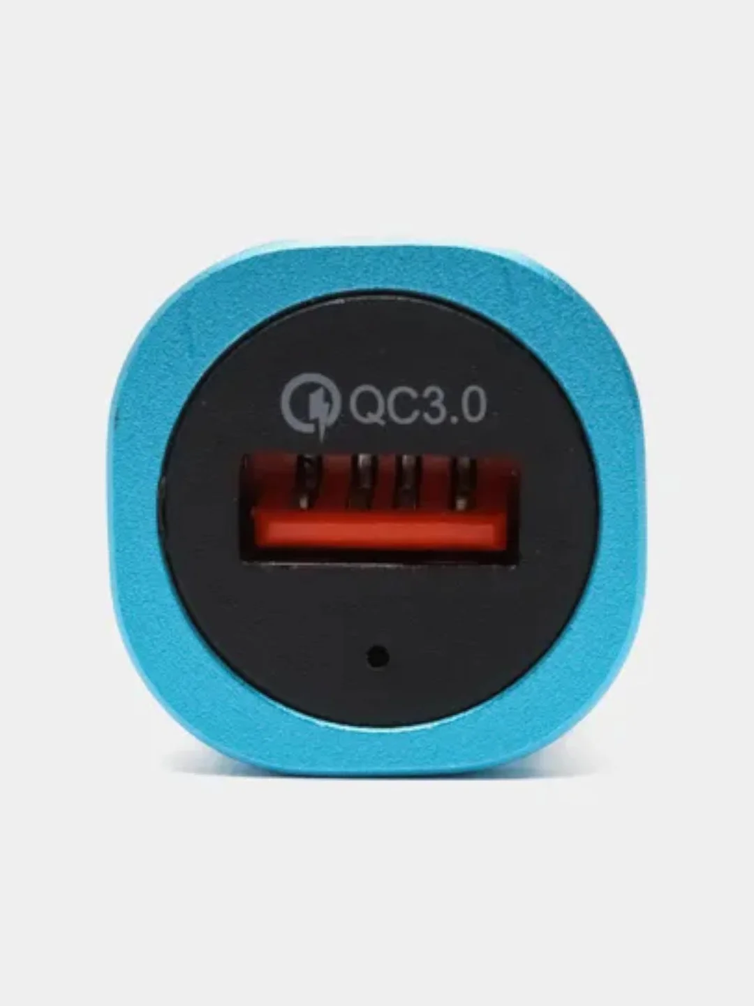 Синий автомобильное зарядное устройство USB 3.0A, быстрая зарядка, компактное АЗУ, Черный/Синий