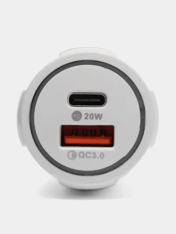 Автомобильное зарядное устройство Type-C 20W и USB 3.1 A для прикуривателя, АЗУ