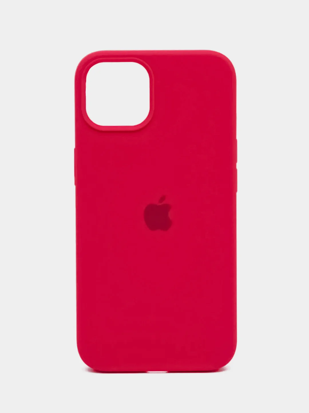Вишнёвый чехол Silicone Case для iPhone 13 с закрытым низом