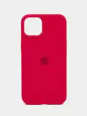 Вишнёвый чехол Silicone Case для iPhone 13 с закрытым низом