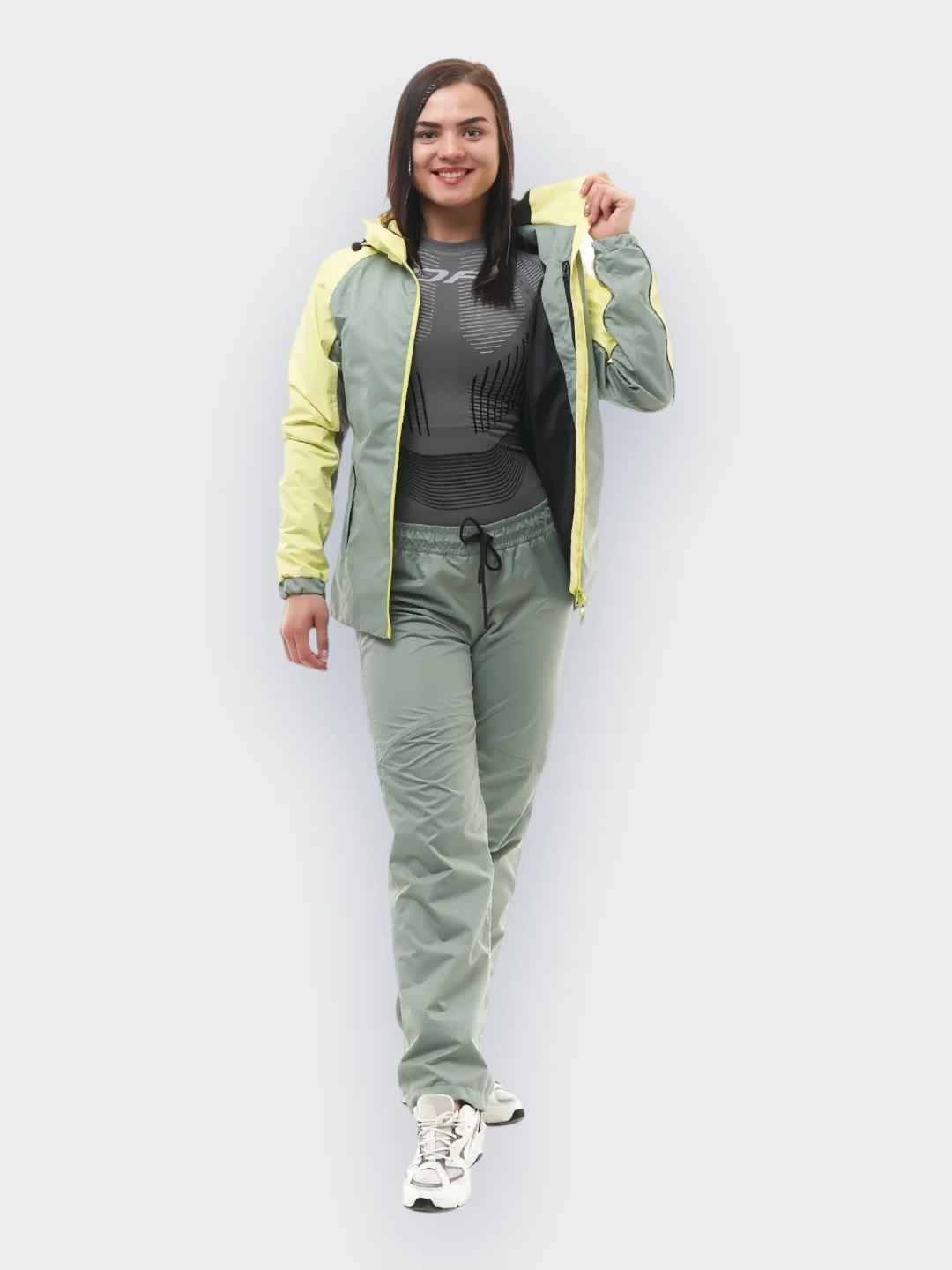 Желтый костюм женский мембранный Dragonfly ACTIVE 2.0 Woman 2023