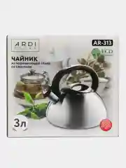 ЧАЙНИК СО СВИСТКОМ ARDI KUCHE AR-311, AR-312, AR-313, AR-314 объем 3 л