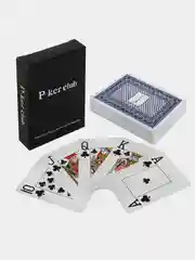 Красный карты игральные пластиковые Poker Club, для покера