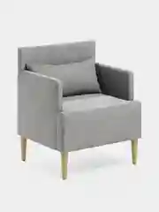 Серый кресло MONOFIX, КИУС, микровелюр