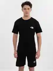 Черный мужской спортивный костюм: футболка, шорты