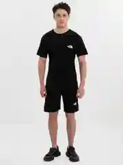 Черный мужской спортивный костюм: футболка, шорты