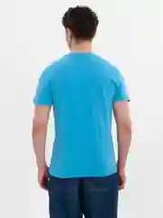 Голубой футболка мужская