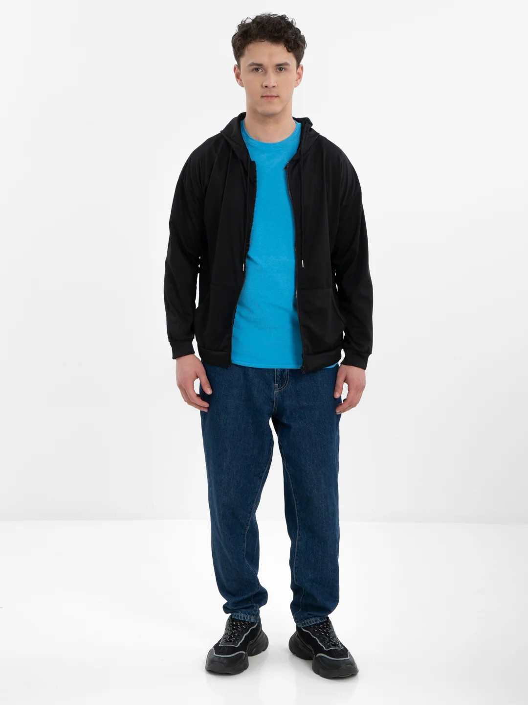 TrendD / Худи мужское черное Unisex L