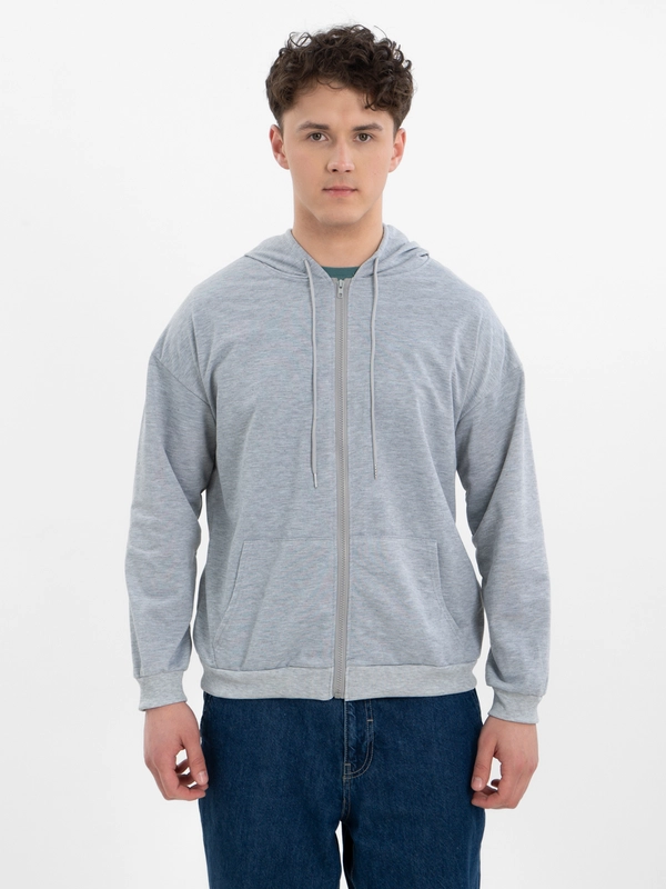 TrendD / Худи мужское серое Unisex L