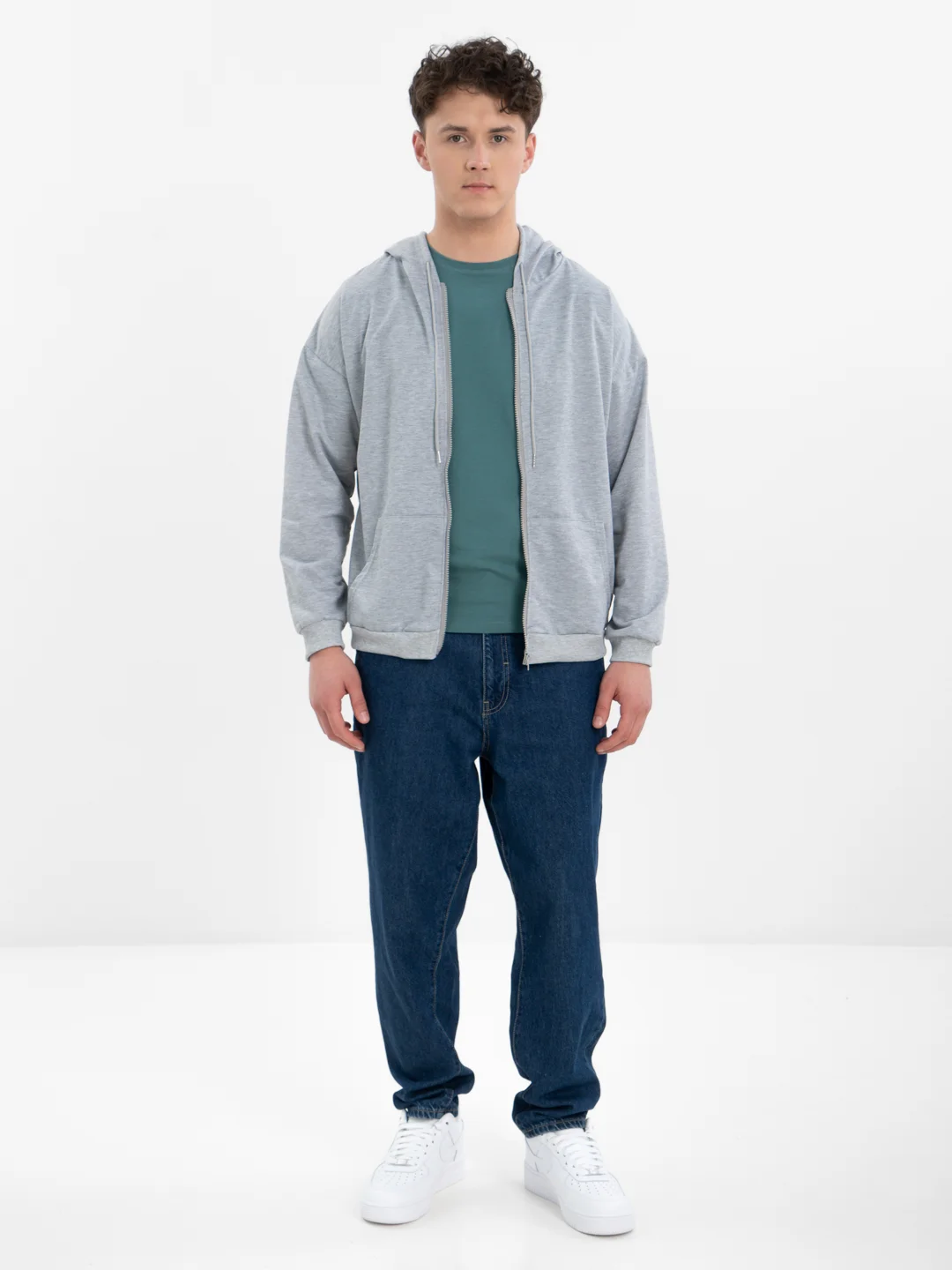 TrendD / Худи мужское серое Unisex L