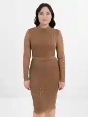 Бежевый платье AINA