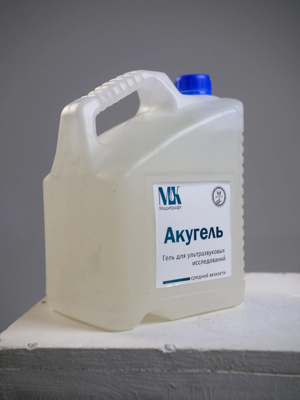 Гель для всех видов УЗИ, допплерографии, эхографии "Акугель" средней вязкости