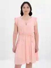 Платье розовое шифоновое с подкладом