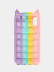 Кремовый чехол для iPhone X, iPhone XS, серия Pop it, антистресс