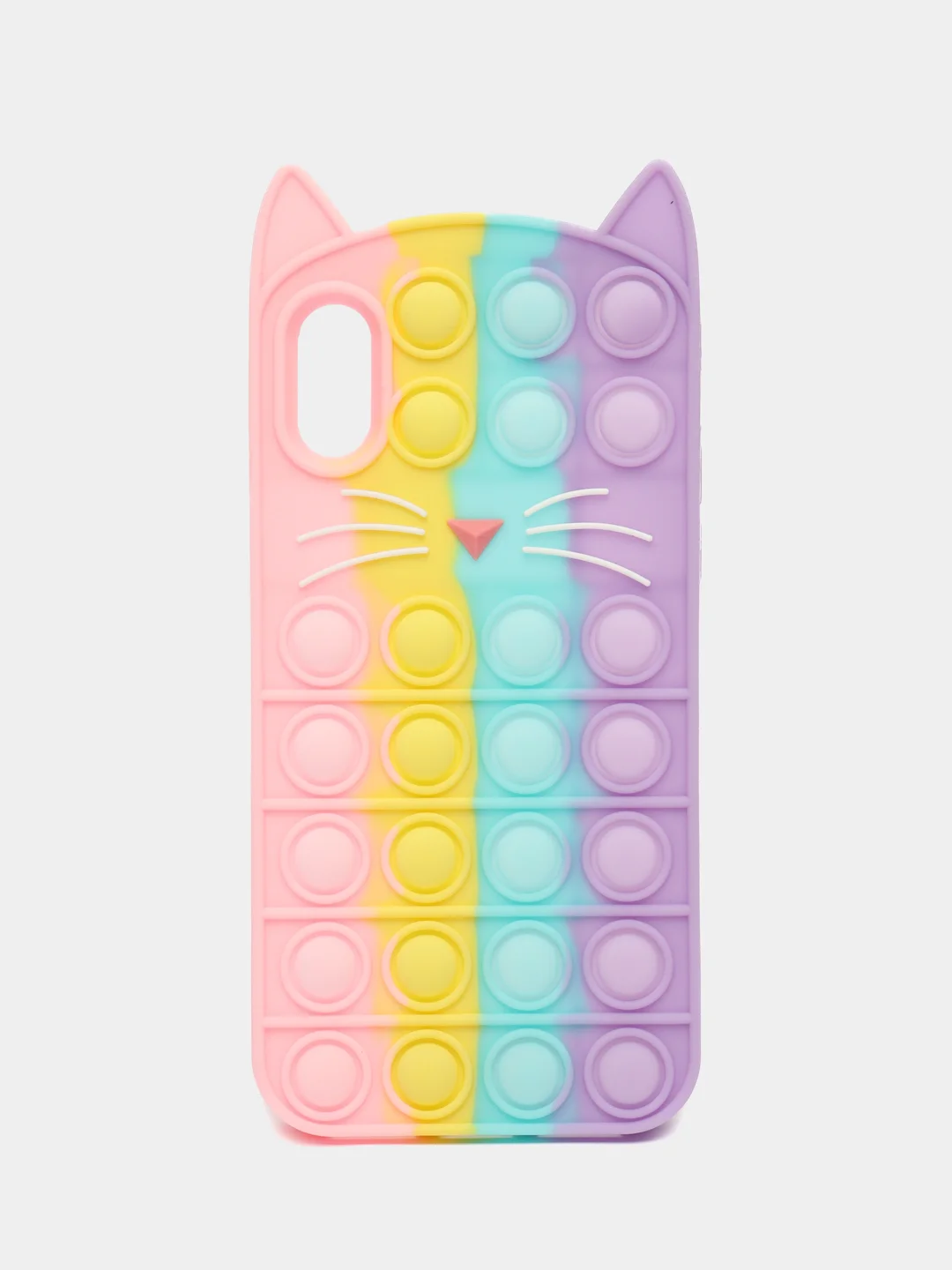 Кремовый чехол для iPhone X, iPhone XS, серия Pop it, антистресс