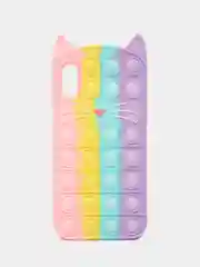 Кремовый чехол для iPhone X, iPhone XS, серия Pop it, антистресс