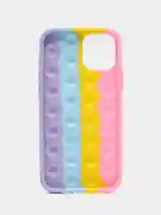 Кораллово-розовый чехол для iPhone 12 и iPhone 12 Pro, серия Pop it, антистресс