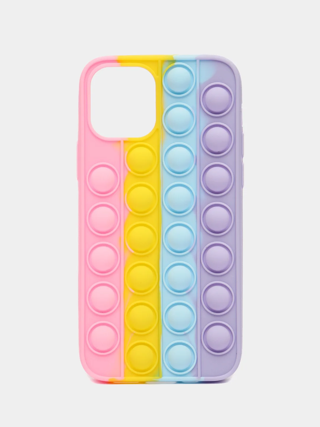 Кораллово-розовый чехол для iPhone 12 и iPhone 12 Pro, серия Pop it, антистресс