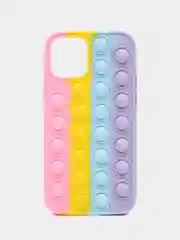 Кораллово-розовый чехол для iPhone 12 и iPhone 12 Pro, серия Pop it, антистресс