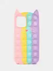 Кремовый чехол для iPhone 12 и iPhone 12 Pro, серия Pop it, антистресс