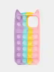 Кремовый чехол для iPhone 12 и iPhone 12 Pro, серия Pop it, антистресс