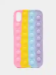 Кораллово-розовый чехол для iPhone XR, серия Pop it, антистресс