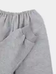 Серый брюки детские, однотонные, для мальчика, с начесом