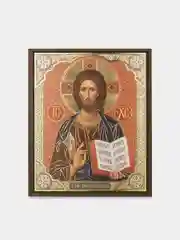 Икона освящённая Духовный Наставник "Господь Вседержитель", на МДФ, 10 х 12