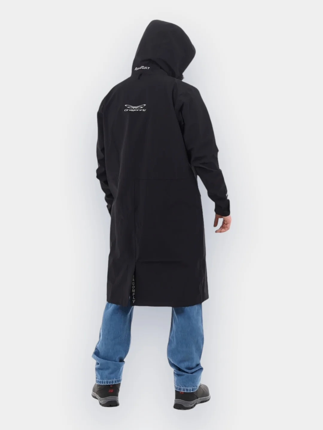 Черный дождевик городской Dragonfly Raincoat 2.0