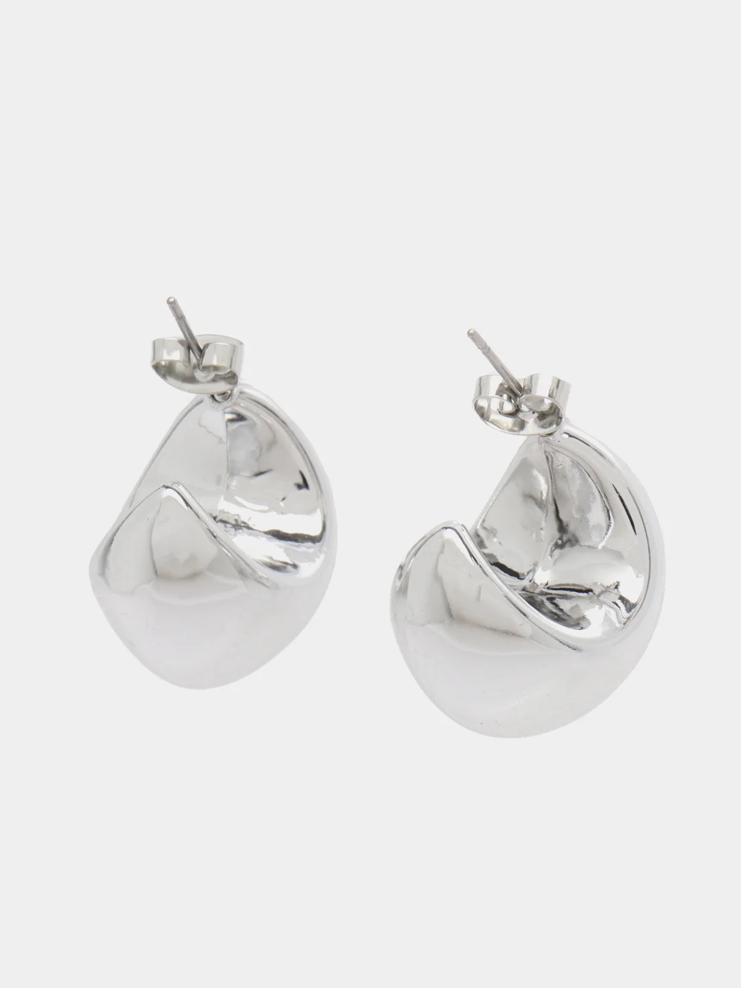 Серебряный женские стильные серьги