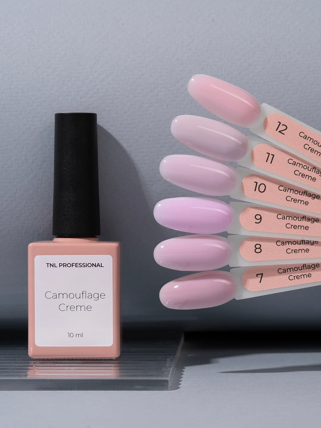 Набор гель-лаков нюд TNL Camouflage Creme 6 шт