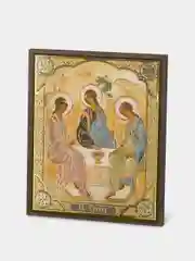 Икона освящённая Духовный Наставник "Святая Троица" на МДФ, 10 х 12