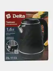 Белый чайник электрический Delta DL-1113, объем 1,6 л