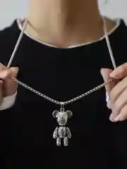 Цепочка на шею, с подвеской "Мишка"