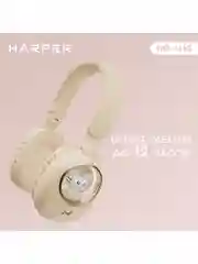 Бежевый беспроводные накладные BT наушники HARPER HB-416