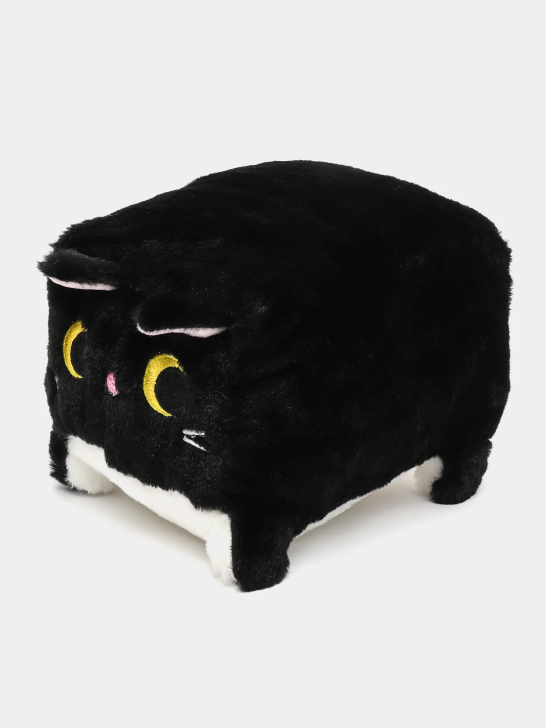 Серый мягкая игрушка "Котенок куб", квадратный, кубо кот, кот подушка, мягкая игрушка